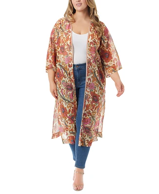 Jessica Simpson Trendy Plus Calie Open-Front Kimono