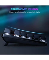 Z-edge 104 Keys Rainbow Backlit Gaming Mechanical Keyboard