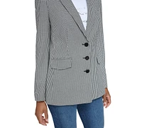 Karl Lagerfeld Paris Women's Houndstooth Blazer