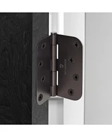 Cauldham 12 Pk 4" Interior Door Hinges 0.63" Radius Oil Rubbed Bronze