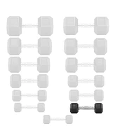 Philosophy Gym Rubber Coated Hex Dumbbell Hand Weights