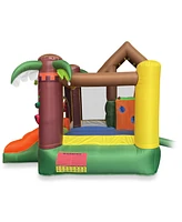 Cloud 9 Bounce House, Jungle Theme, with Blower & Two Slides