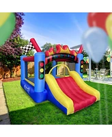 Cloud 9 Race Car Track Bounce House with Blower