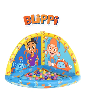 World Tech Toys Moonbug Blippi Inflatable Quarter Circle Open Ball Pit