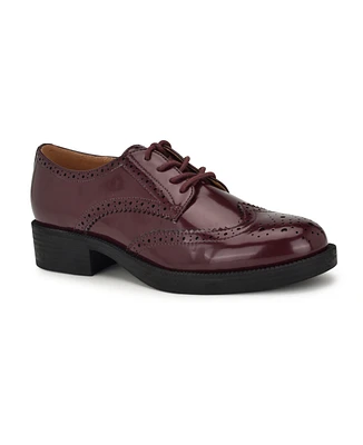 Nine West Women's Studey Round Toe Lace-up Casual Loafers