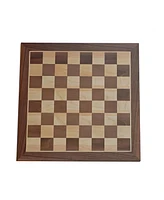 We Games Old School Brown and Natural Wooden Checkers Set -11.75 in.