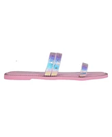 Vince Camuto Big Girl's Fashion Sandal with Star Pvc Straps Sandals