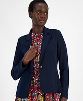 Tommy Hilfiger Women's Notched-Lapel Single-Button Blazer