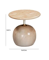 Tov Furniture 1 Pc. Marble Print Side Table