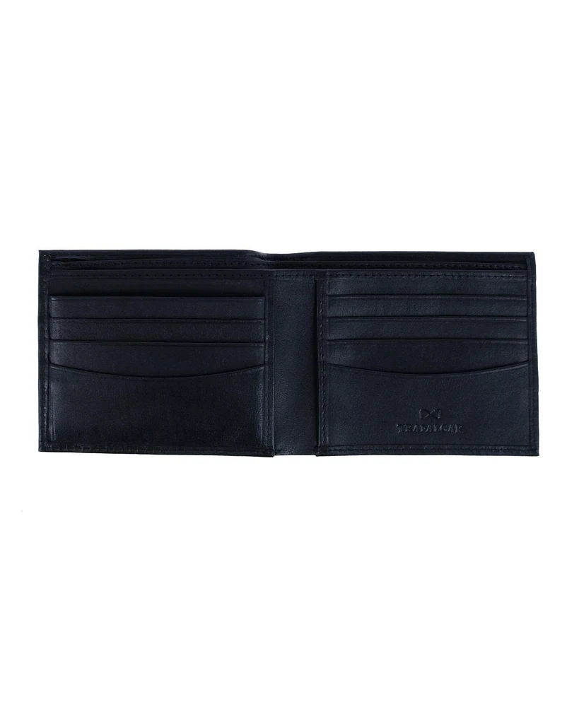 Trafalgar Men's Orion Leather Bi-Fold 8 Slot Wallet