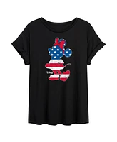 Hybrid Apparel Trendy Juniors Minnie Mouse Graphic Oversized Tee