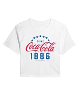 Hybrid Apparel Trendy Juniors Coca Cola Usa Cropped Tee