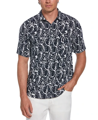 Cubavera Men's Palm-Print Graphic Shirt