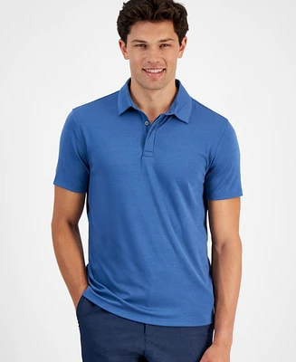 Alfani Men's AlfaTech Stretch Solid Polo Shirt, Created for Macy's