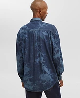 Mode of One Men's Relaxed-Fit Denim Shirt, Created for Macy's