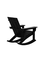 WestinTrends Modern Adirondack Outdoor Rocking Chair