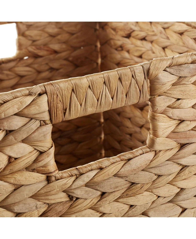 Casafield 10.5" x 10.5" Water Hyacinth Storage Baskets