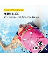 Finis Girls Animal Heads - Fun Swim Cap Ages 3 and Up