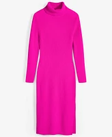 Charter Club Women's 100% Cashmere Turtleneck Midi Sweater Dress, Regular & Petites, Created for Macy's