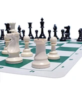 We Games Tournament Chess Pack, Rollup Board, Tote, Staunton King 3.75 in.