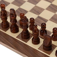 We Games Classic Staunton Wood Chess Set - 12 in. Board, 2.75 in. King