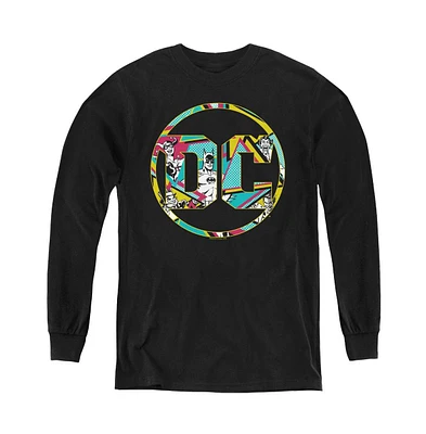 Batman Boys Youth 80s Bat Logo Long Sleeve Sweatshirt