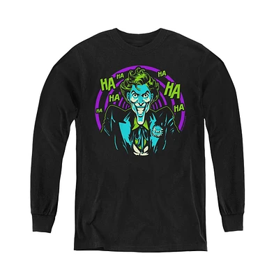 Batman Boys Youth Hahaha Long Sleeve Sweatshirt