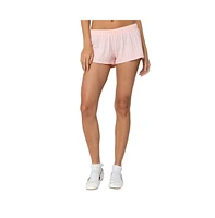 Edikted Women's Irene Low Rise Pointelle Micro Shorts