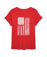 Hybrid Apparel Trendy Juniors Flag Graphic Oversized Tee