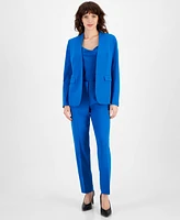 Bar Iii Women's Bistretch Open-Front Long-Sleeve Blazer, Created for Macy's