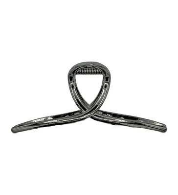 Headbands of Hope Women s Looped Claw Clip - Silver