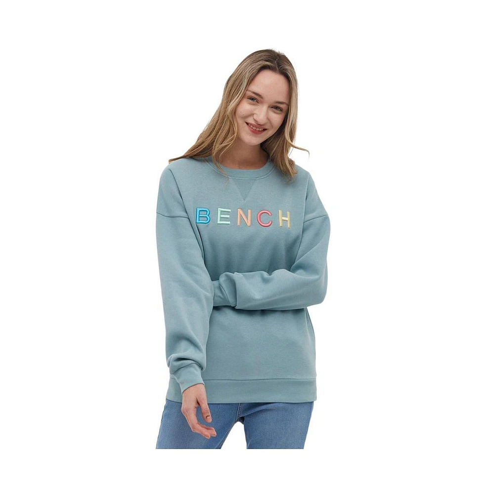 Bench Dna Women's Daijah Chest Logo Crewneck