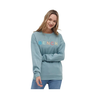 Bench Dna Women's Daijah Chest Logo Crewneck