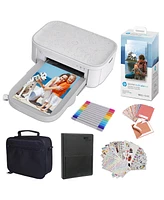 Hp Sprocket Studio Plus 4x6” Instant Photo Printer, Gift Bundle w/Case & More