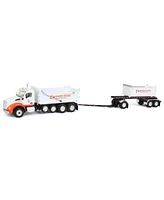 First Gear Dcp 1/64 Kenworth T880 Dump w/ Dolly & Rogue Tandem Dump Trailer, Knife River, 2021 Natl Toy Truck 'N Construction