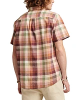 Lucky Brand Men's Multi Plaid San Gabriel Short Sleeve Shirt