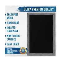 Hbcy Creations Wall Mounted Magnetic Chalkboard with Wooden Frame