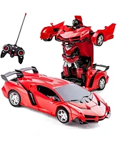 Sugift 1/18 Scale Transforming Sports Car Toys Rc Car