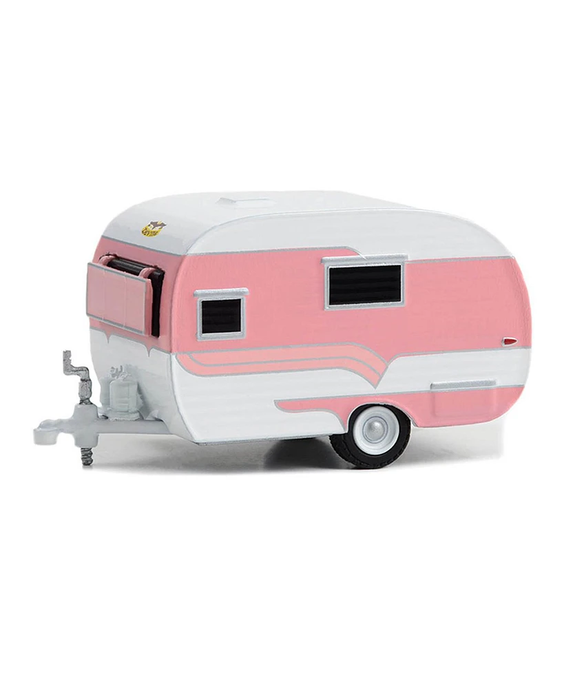 Greenlight 1/64 Catolac DeVille, Pink & White, Hitched Homes Series