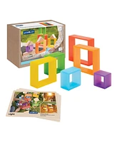 Kaplan Early Learning Discovery Squares - Rainbow - 6 Pieces - Assorted pre