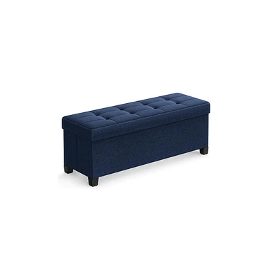 Slickblue Storage Ottoman Bench, Bedroom Bench With Storage, Foot Stool Feet