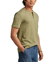 Lucky Brand Men's Linen Short Sleeve Henley T-shirt