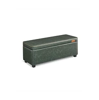 Slickblue Storage Ottoman Bench For Entryway, Bedroom