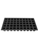 Sunpack 21 x 11in 50 Cell Heavy Duty Square Insert Tray, Black