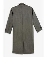 KingSize Big & Tall Wool-Blend Long Overcoat