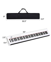 Sugift 88-Key Portable Full-Size Semi-weighted Digital Piano Keyboard