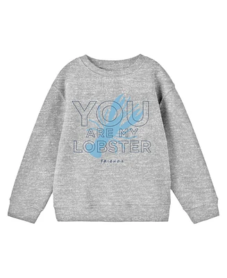 Friends Boys Tv Show You're My Lobster Youth Athletic Heather Long Sleeve Shirt