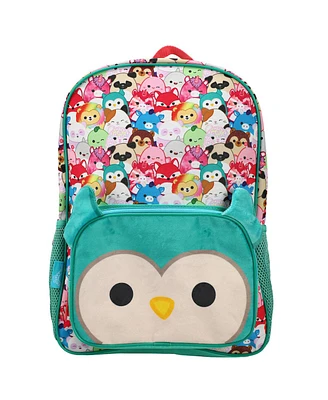 Squishmallows Winston The Owl Plush Pocket Youth Backpack