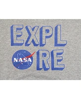 Nasa Boys Explore Wordplay w/ Logo Athletic Heather Youth Hoodie