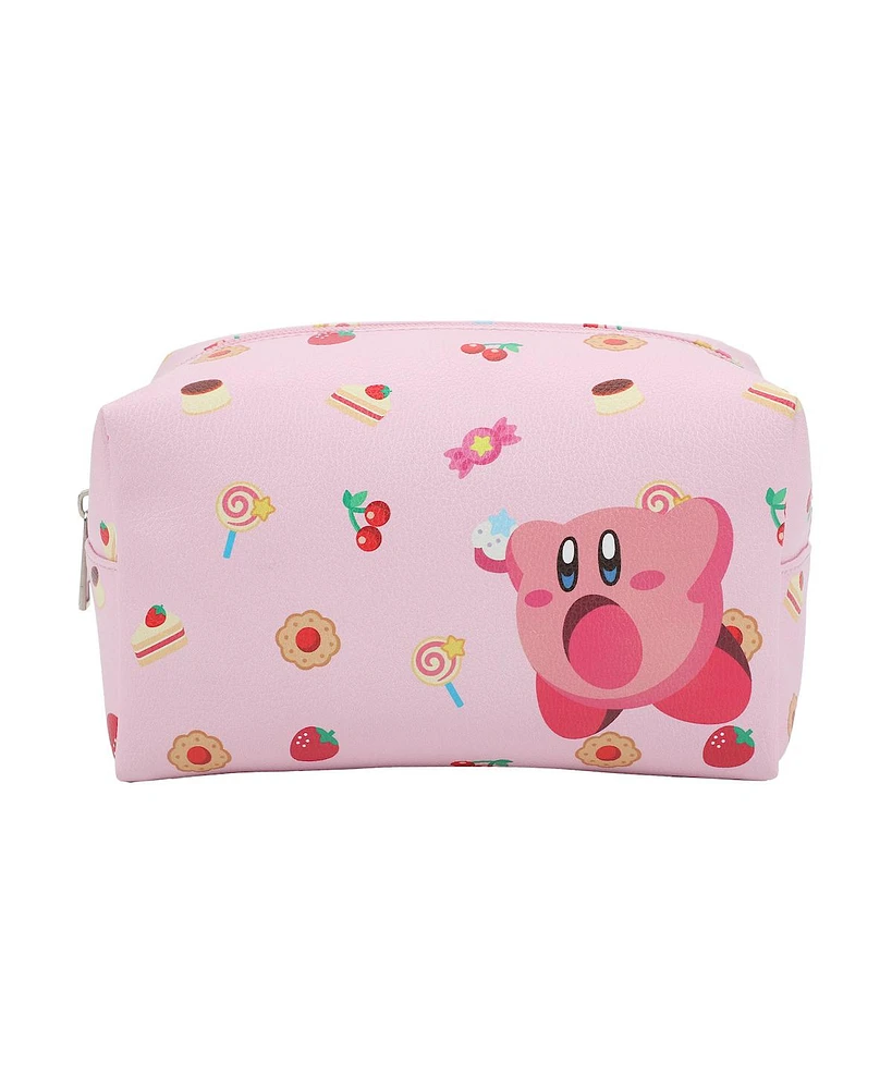 Kirby Junk Food Women's Pink Cosmetic Bag